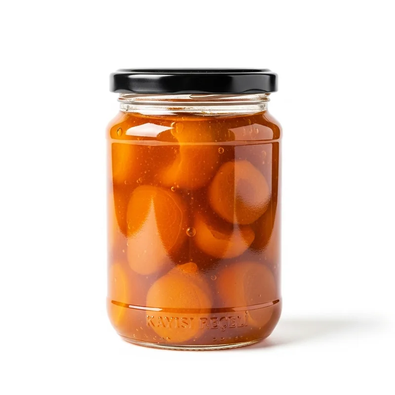 Kayısı Reçeli besin değerleri - 1 porsiyon (16g) başına 35 kalori