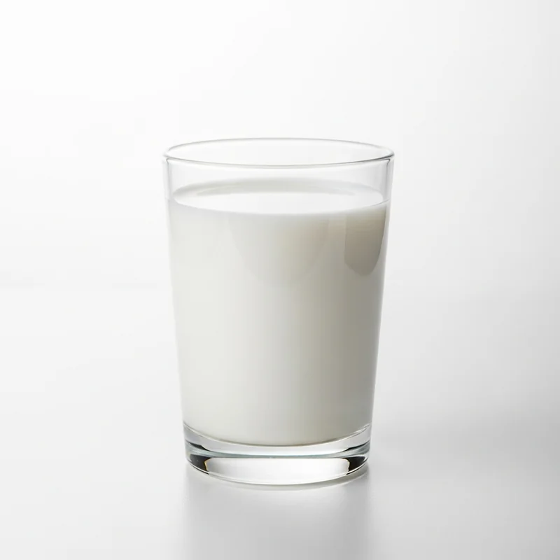 Az Yağlı Süt besin değerleri - 1 su bardağı (244g) başına 105 kalori