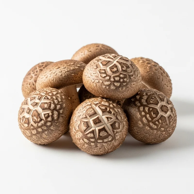 Mantar (Shiitake) besin değerleri - 1 porsiyon (19g) başına 6 kalori