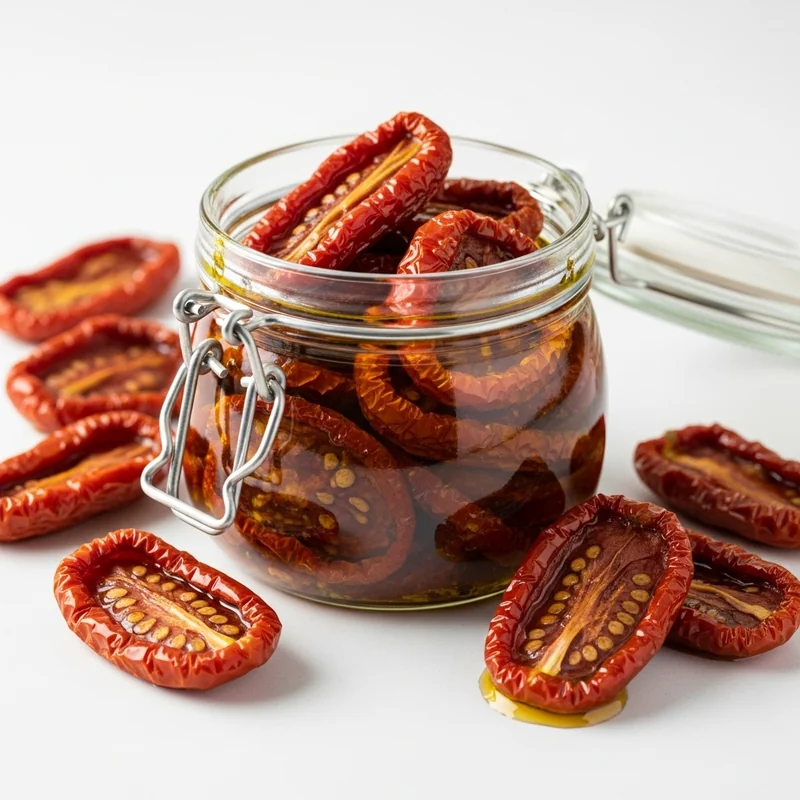 Kurutulmuş Domates besin değerleri - 1 porsiyon (2g) başına 5 kalori